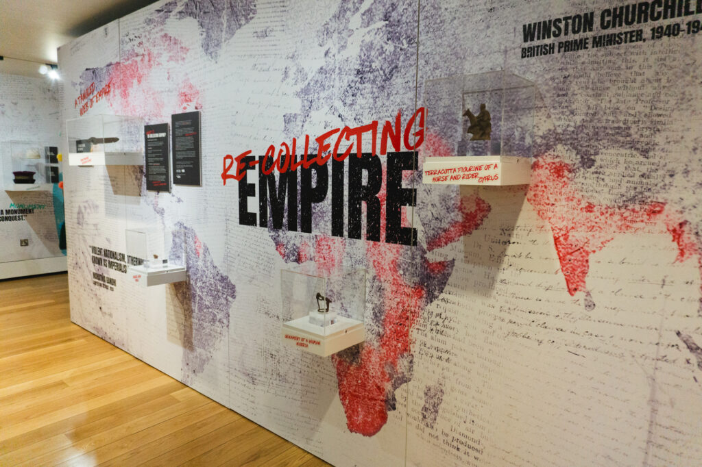 A photograph from the Re-Collecting Empire exhibition