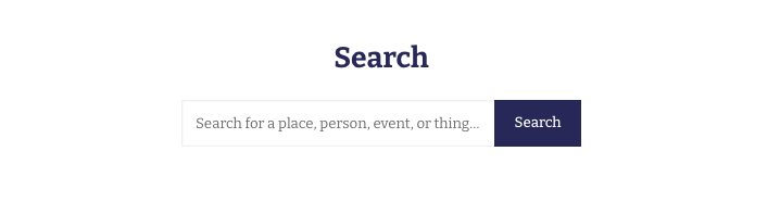 The published Search field module